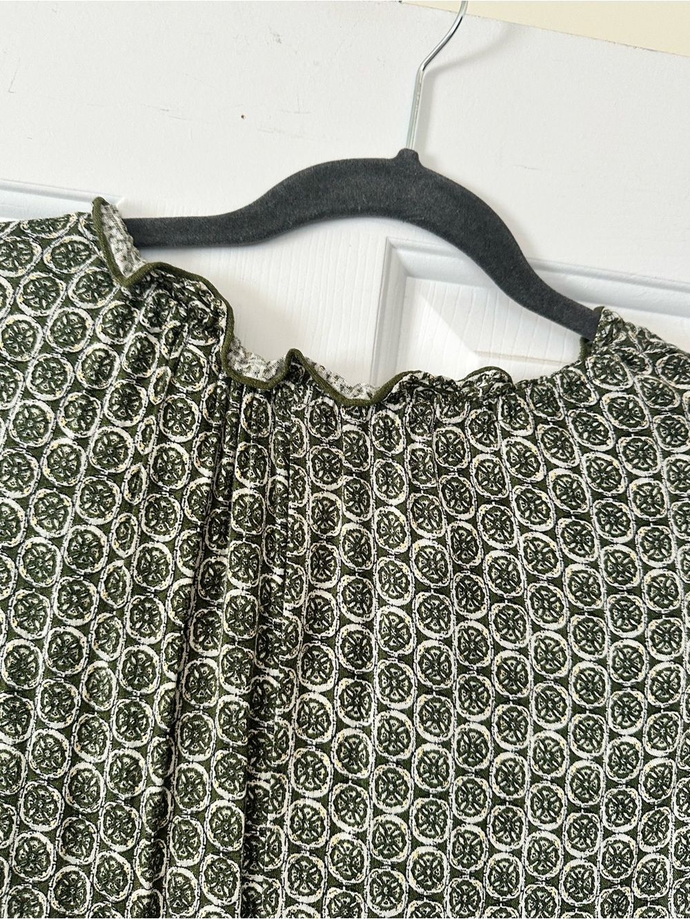 Max Studio Olive Printed Sleeveless Maxi Dress - Picture 8 of 8